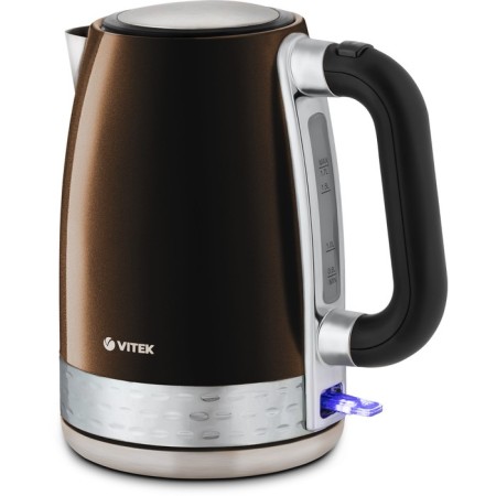 Electric kettle Vitek VT-7066, metal, 1.7 l, 2200 watts, bronze color-2