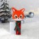 Toy - “New Year's Fox” squeak, gift packaging, crush me