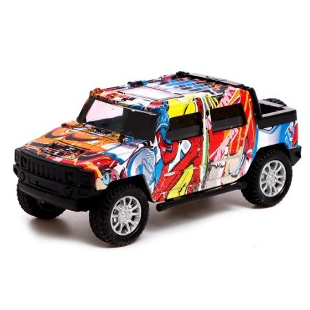 Metal jeep "Graffiti", inertia mix-9