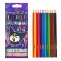 Caucal pencils 12 colors Kuromi, plastic housing, hexagonal