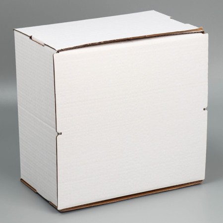 Cake for a cake with a window, confectionery packaging "White" 29 x 29 x 19 cm-2