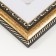 Photo frame Plastic "Mira" 15x15 cm gold (plastic screen)