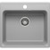 Kitchen car wash Uperwood UPD-104, 530x480 mm, rectangular, color smoke