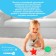 Delphin's bath set, washcloth with a toy, 2 tactile balls, crush me