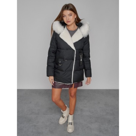 Winter jacket, size 42, black color-10