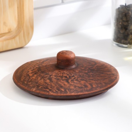 A pot for hot "Ornament", 0.7 l, 13x14x14cm, Angob-5