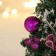 Christmas tree decor "Festive" bow balls, 10x17 cm, lilac