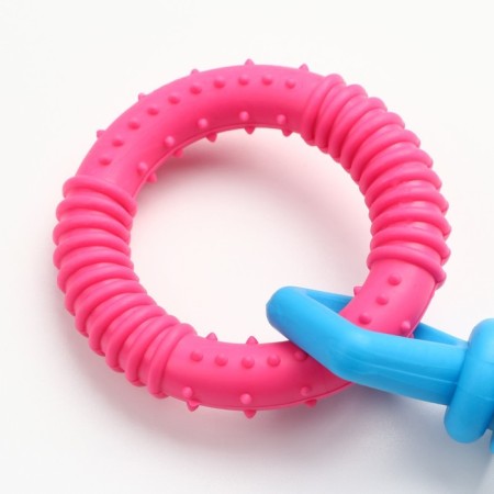 Chewing toy "Always together!", TPR, 18.5 cm, circle/candy/gear-2