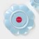 Tea couple ceramic "flower", 3 objects: a cup 240 ml, a saucer d = 16 cm, a spoon, the color of the blue