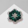 Brooch "Flower", colored in pink gold