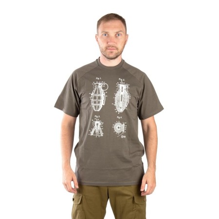 T-shirt 7.62 Grenade, cotton, olive, rr l-1