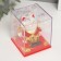 Plastic Plastic "White Mani-Neko in the Red Red robe" 8x8x8.2 cm