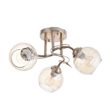 Stela chandelier 3x40W E14 gold 44x4x21cm