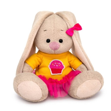 Soft toy "Bunny mi in a dress with cake", 15 cm