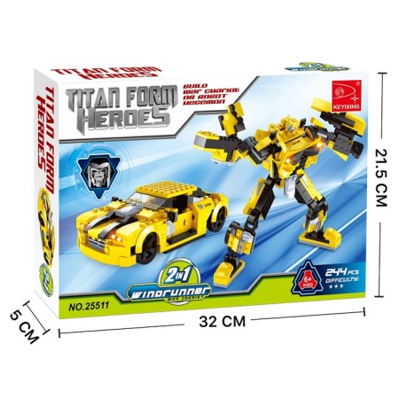 Designer "Transformer Autobot", 2 in 1, 244 details-4