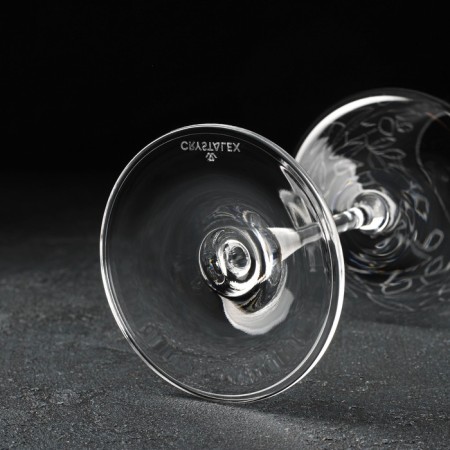 A set of glasses for the wine "Extra", 460 ml, decor leaves, 6 pcs-4