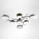 Assami chandelier 7XLED 168W 3000-6000K with white-gold 80x80x21 cm Bayerlux