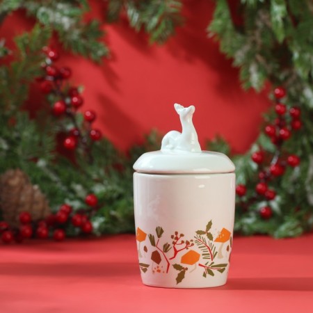 Bank for storage "New Year's Deer", 300ml-1