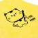 Apron for creativity "cat", yellow color, 42x63 cm