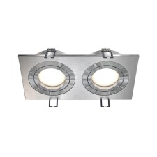 The built-in lamp Technical DL024-2-02S, GU10, 2x50 W, 175x92x25 mm, silver