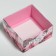 Bearbox under the gentor with PVC lid, confectionery packaging "Present", 12 x 6 x 11.5 cm