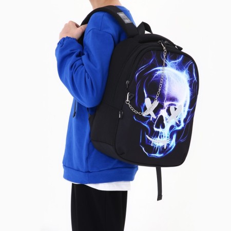 School backpack Art Hype Skull, 39x32x14 cm-11