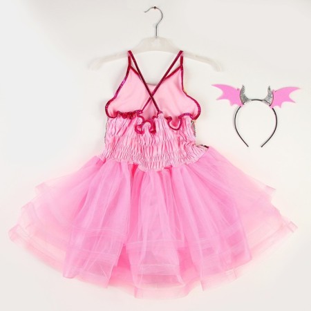 Carnival set "Dragon": pink dress, rim-10