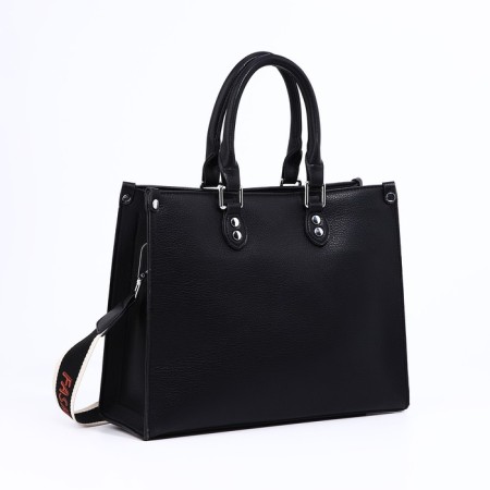 Bag Female Tout with zipper, black color-3