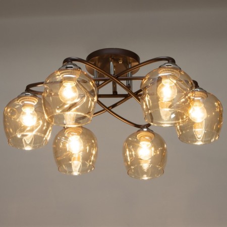 Люстра 2152/6 E27 40Вт кофе 60х60х27 см BayerLux-2