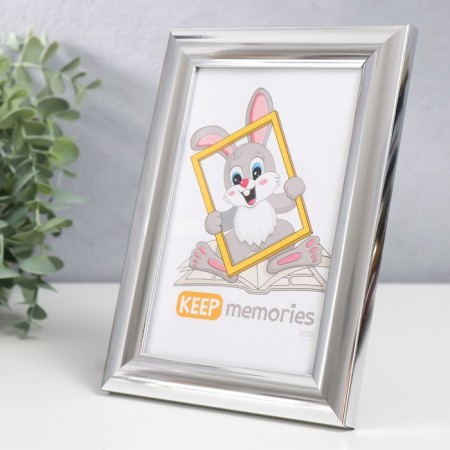 Photo frame plastic "Eide dayshail" 10x15 cm, silver-1