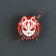 Wooden icon "Kitsune", anime, 2.9 x 3.3 cm