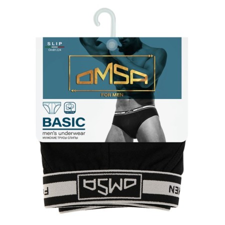 Men's slips Omsa 1224, size 48, color Nero-2