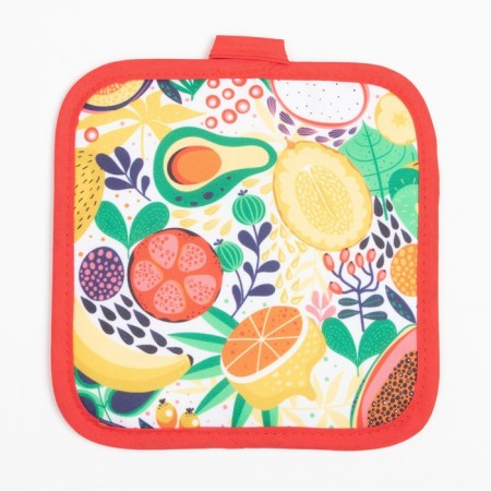 Kitchen set (2 objects) of the “fruits” shares, a bag 17x17 cm, mittens 26x16 cm, 100% p/e-3