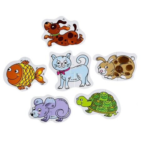Floor Puzzle Mosaic "Pets" (Baby STEP) (small)-1