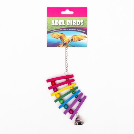 Toy for birds "Rainbow swing", mix-6