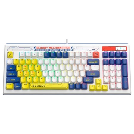 Keyboard A4Tech Bloody B950 Mechanical Blue/White USB for Gamer Led (B950)-5
