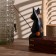 Interior souvenir "Cat Fisherman" Black 20 cm