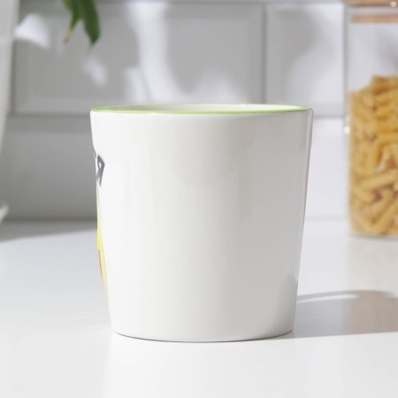 Ceramic mug "Avokotya", 450 ml, white color-1
