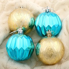 Set of balls plastic D-6 cm, 4 pcs 