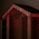 Garland "fringe" 4 × 0.6 m, IP44, dark thread, 180 LED, red glow, 8 modes, 220 V