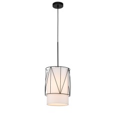 Suspended Indigo lamp, 13016/1p Black. 1x40W, E27, 260x260x695/1600 mm, white color