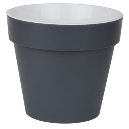 Plastic pot Live-In-Green with the Proteus tab, D = 27 cm, 9 L, Anthracite color
