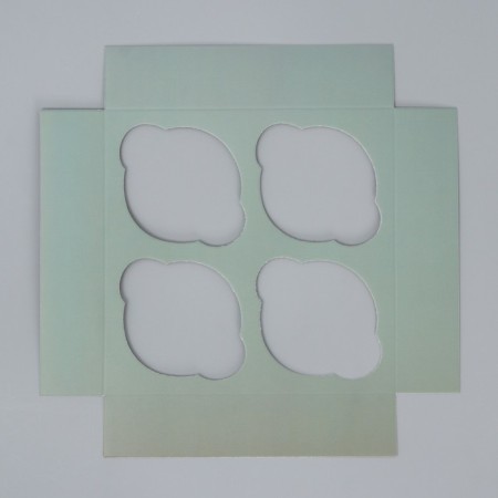 Capcake box, confectionery packaging is bilateral, 4 cells "Piono" 16 x 16 x 10 cm-5