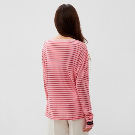 Longsliv female striped Mist ONESIZE, pink-5
