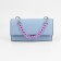 A chain for a bag, with carbines, plastic, 23 × 17 mm, 30 cm, lilac/silver color