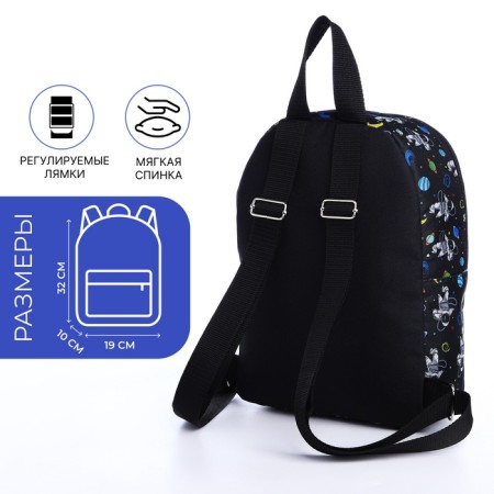 Baby backpack on lightning, black color-1