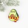 New Year's icon "Avocadoxedaur", 3.2 x 4 cm
