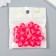 Beads for creativity Plastic "Crystal-moraine pink" set of 20 g 1.2x1.4 cm
