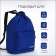 Back for shoes with pockets, blue color