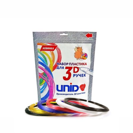 UNID PRO-6 plastic, for 3D handles, 6 colors in a set, 10 meters
